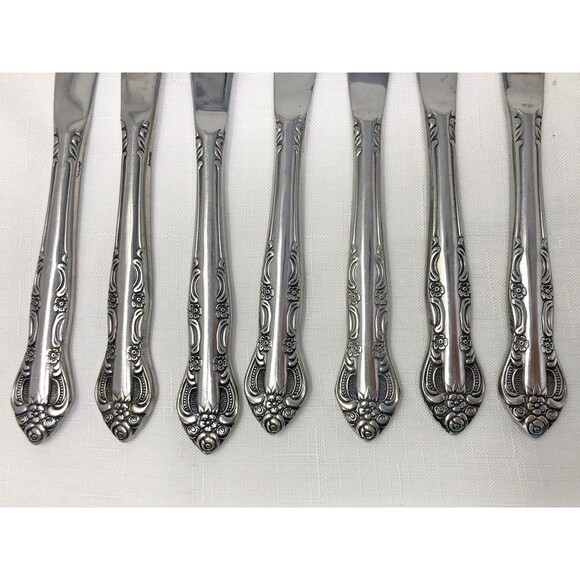 18 Pcs United Silver Co Acadia Stainless Flatware Replacement Forks Spoons Knive - Picture 5 of 9